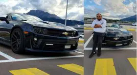 frappé pour avoir fait rugir le moteur de sa voiture