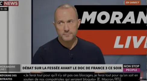 Pascal Soetens sur le plateau de Morandini pour la loi anti-fessée