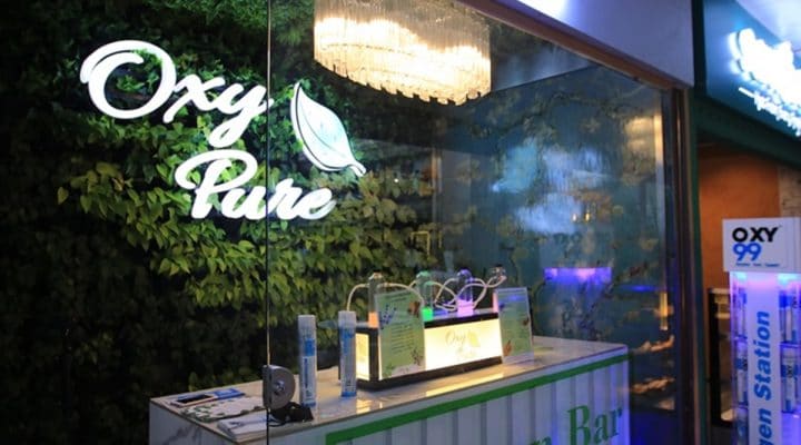 un bar à oxygène Oxy Pure a ouvert à New Delhi