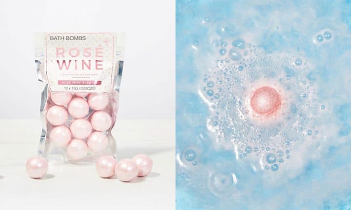 bombes bain rose