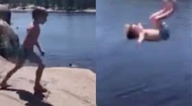 Enfant saut raté