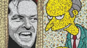Portraits avec des étiquettes de fruits