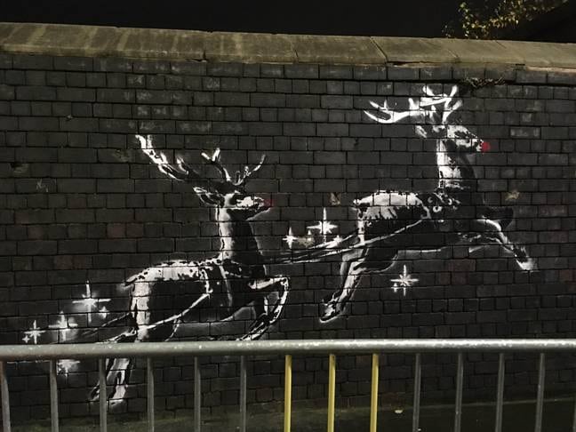 Banksy oeuvre vandalisée