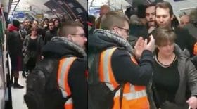 conductrice RATP non gréviste contre grévistes