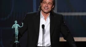 brad pitt fait rire salle sag award
