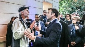Echange houleux entre le président de la république et un gréviste