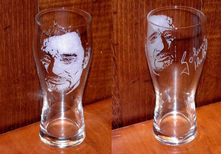 Verre Johnny Hallyday