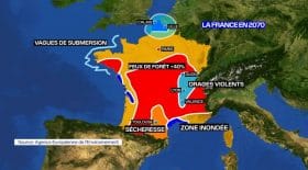 Carte de la France 2070