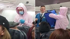 instagrameur prétend coronavirus avion