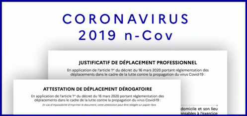 Attestation pour sortir durant le confinement