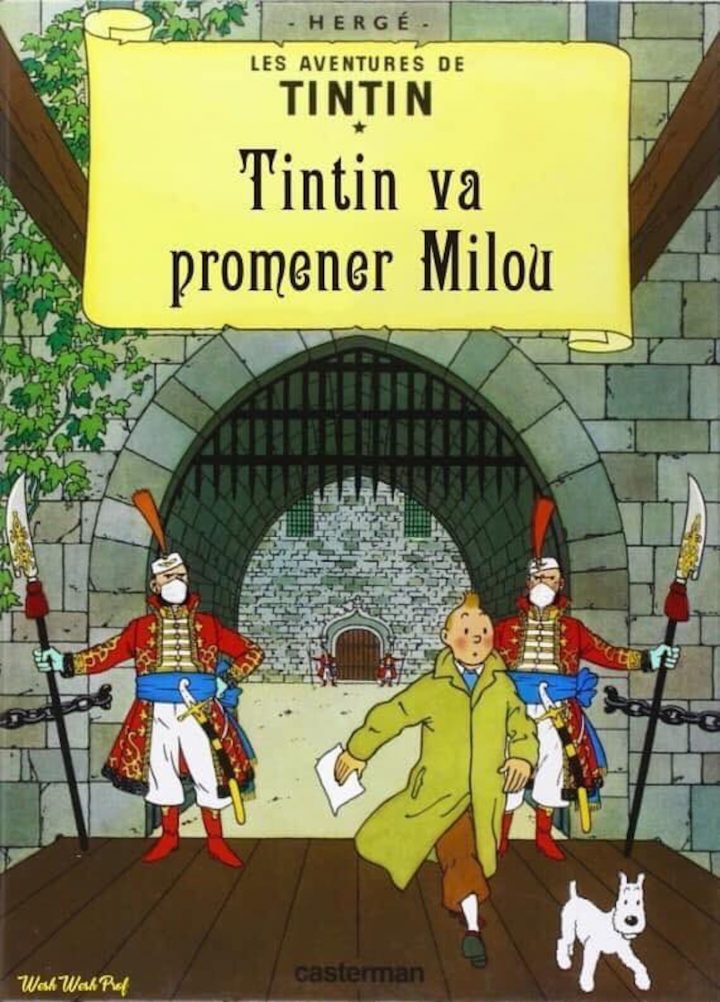 Ces couvertures des albums de Tintin sont détournées façon confinement