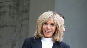 Brigitte Macron balade