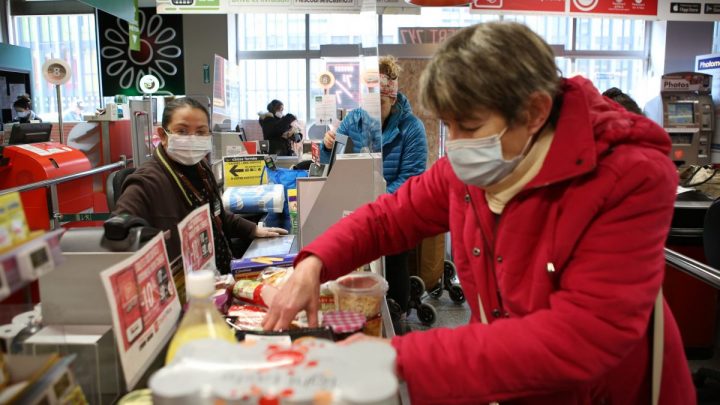 caissiers grande distribution