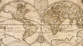 carte monde 1922