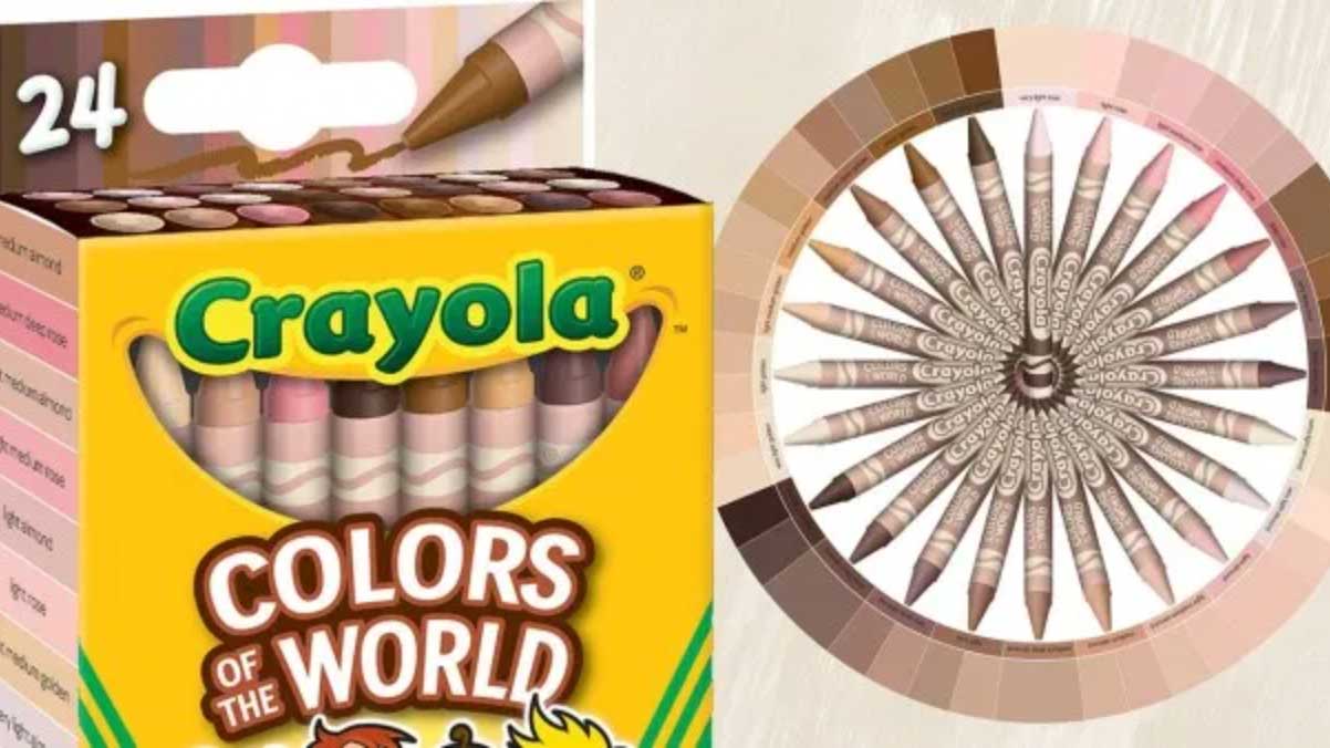 Crayola lance une gamme de pastels gras aux différentes teintes de la peau  pour que les enfants trouvent la leur