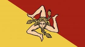 Sicile Drapeau