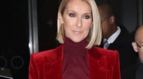 Céline Dion sexy robe plumes