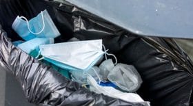 déchets masques poubelles