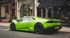 Accident d'une Lamborghini
