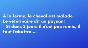 Connaissez-vous la blague du cheval et du mouton?