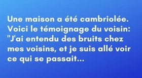 Découvrez l'énigme du cambriolage