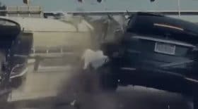 Accident avec une Tesla Model X