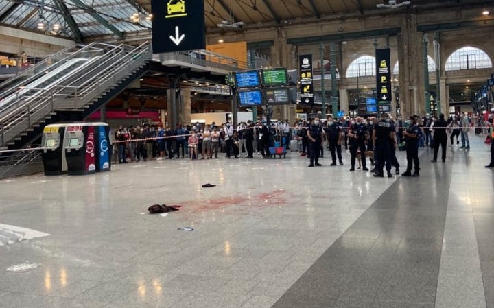 agression couteau gare du nord