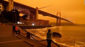 Ce mercredi, le ciel s'est teinté de orange à San Francisco