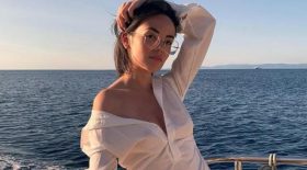 agathe auproux nouvelle photo robe leopard