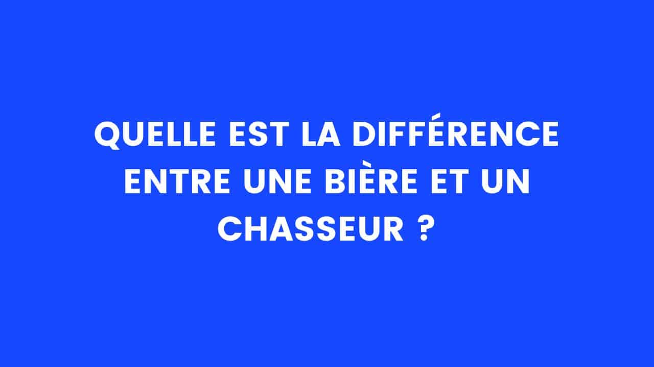 blague chasseur