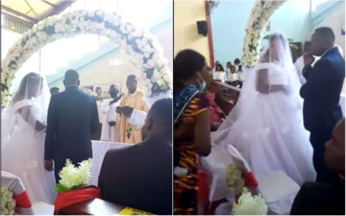 Son autre femme se pointe à son mariage! (VIDEO)