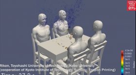 Un supercalculateur montre comment le Covid-19 se transmet lorsqu'on est attablé