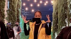 Rihanna bottes Balenciaga