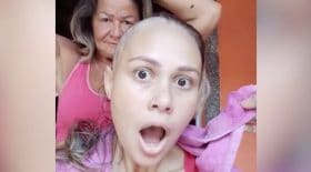 rase tête soutien fille cancer