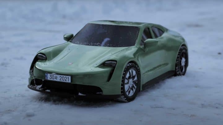 voiture porsche modèle stylo 3D