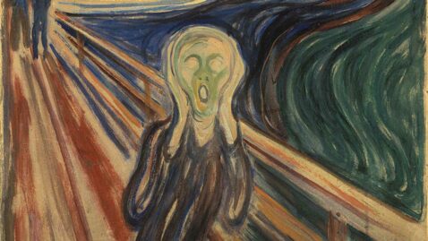 mystère de la phrase sur le tableau du Cri de Munch