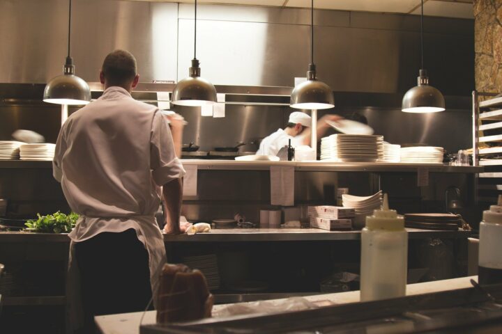 dark kitchen