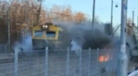 bus coupé en deux par un train