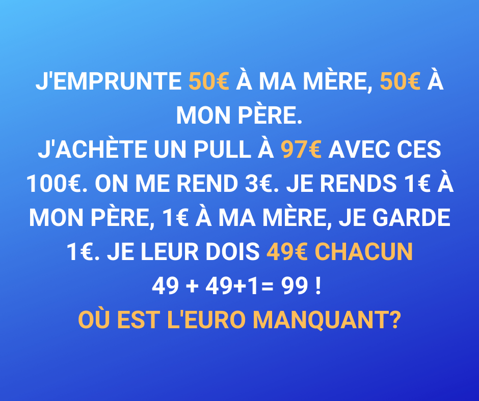 Énigme du jour : l'euro manquant