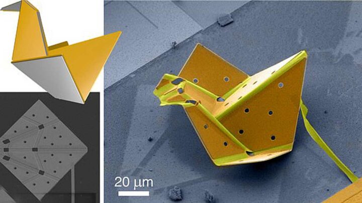 origami plus petit grain de sable