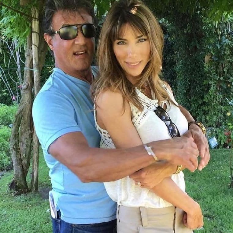 Sylvester Stallone et sa femme