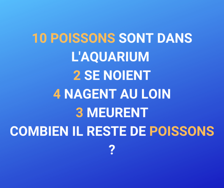 Énigme du jour les poissons — free download