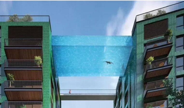 Découvrez cette véritable piscine en plein ciel de Londres