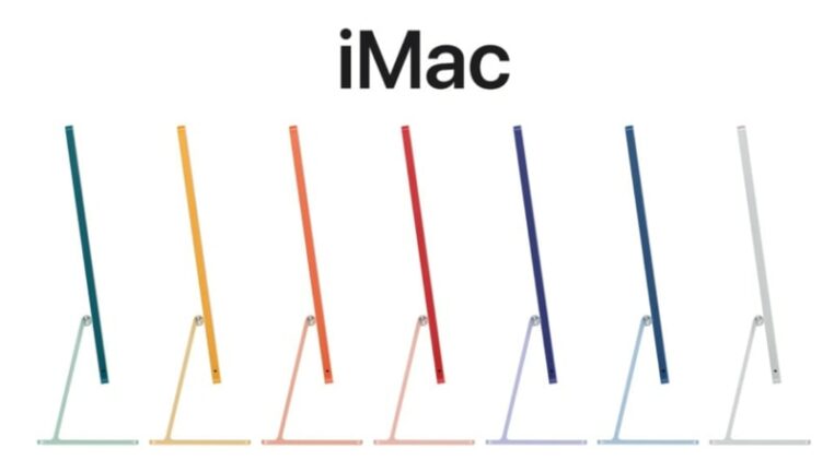 Disparition logo, couleurs originales : presentation de l'iMac 2021 d'Apple