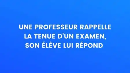 blague professeur