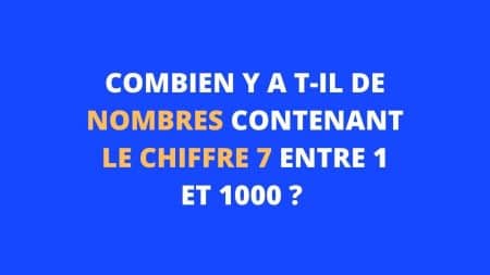 enigme nombre