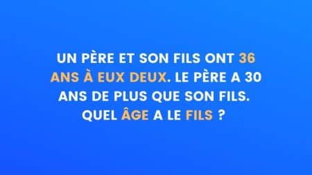 enigme pere fils