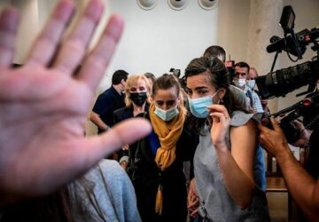 Valérie Bacot à l'ouverture de son procès le 21 juin 2021. ©JEFF PACHOUD / AFP