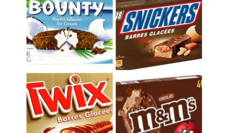 Oxyde d'éthylène : Snickers, Twix, Bounty, M&M’S et Pat’patrouille plusieurs glaces rappelées