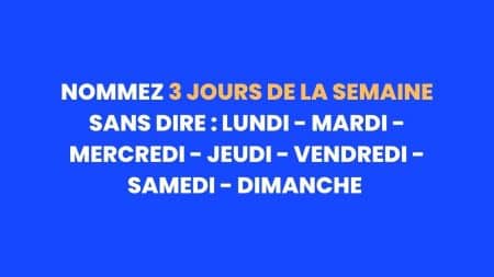 enigme semaine